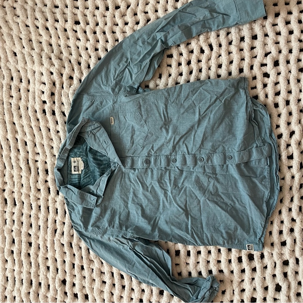 Reef Blue Patterned Shirt